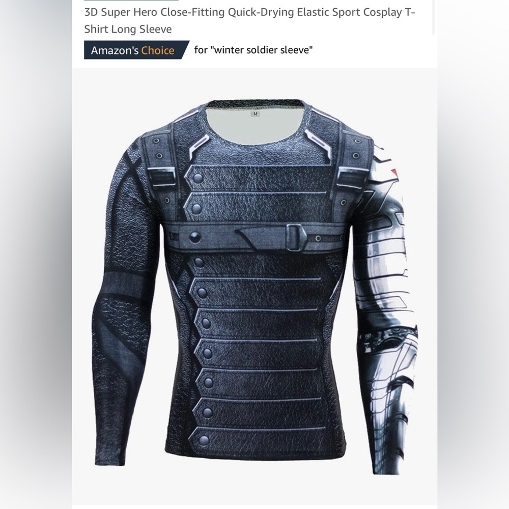 Unisex Winter Soldier Long Sleeve for Cosplay